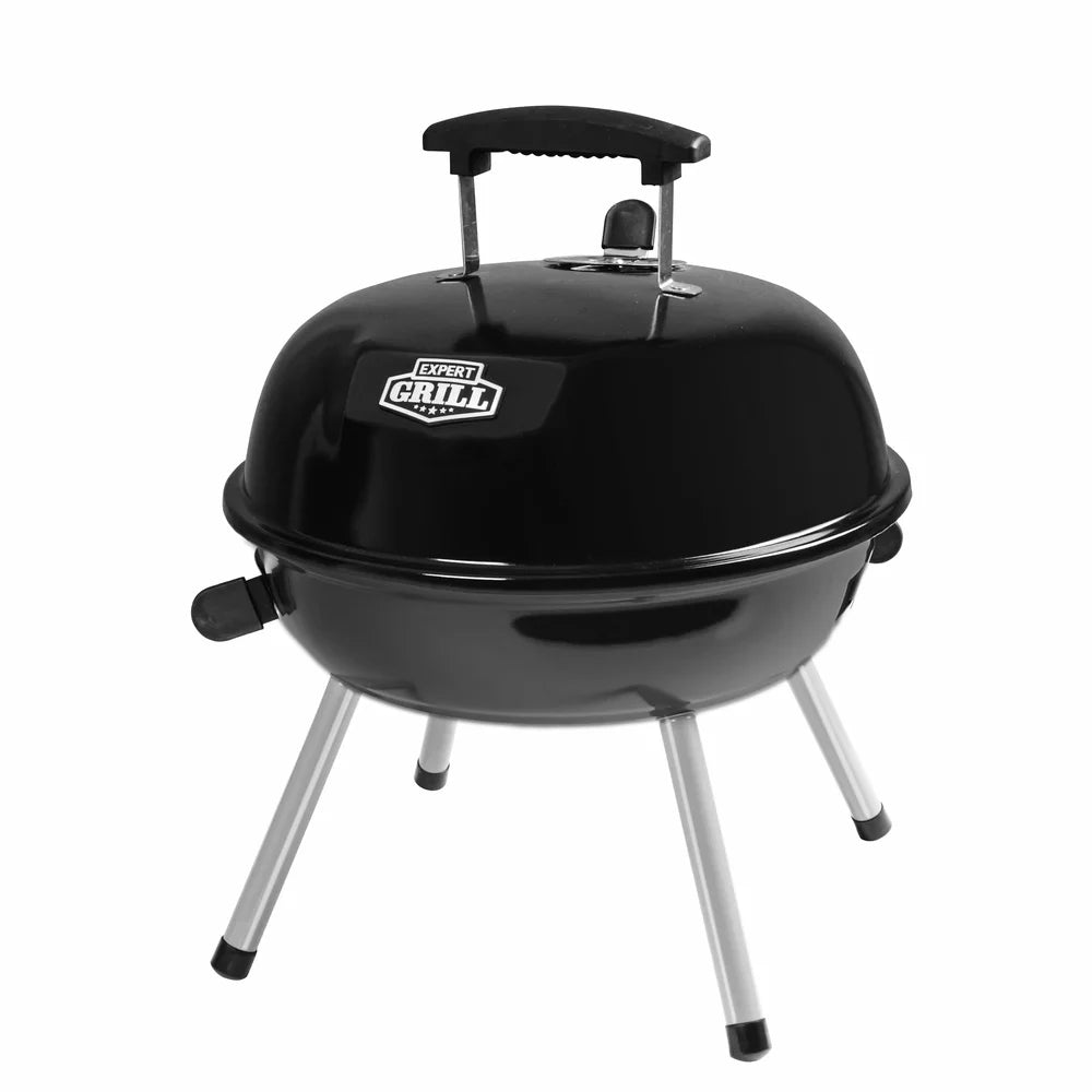Feature Portable Charcoal Tabletop Grill Dome Design