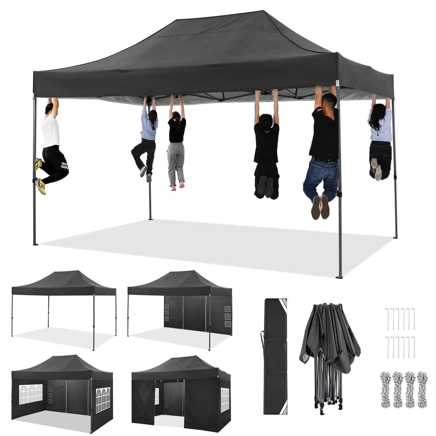 COBIZI All Season Pop Up Canopy Tent With 4 Sidewalls