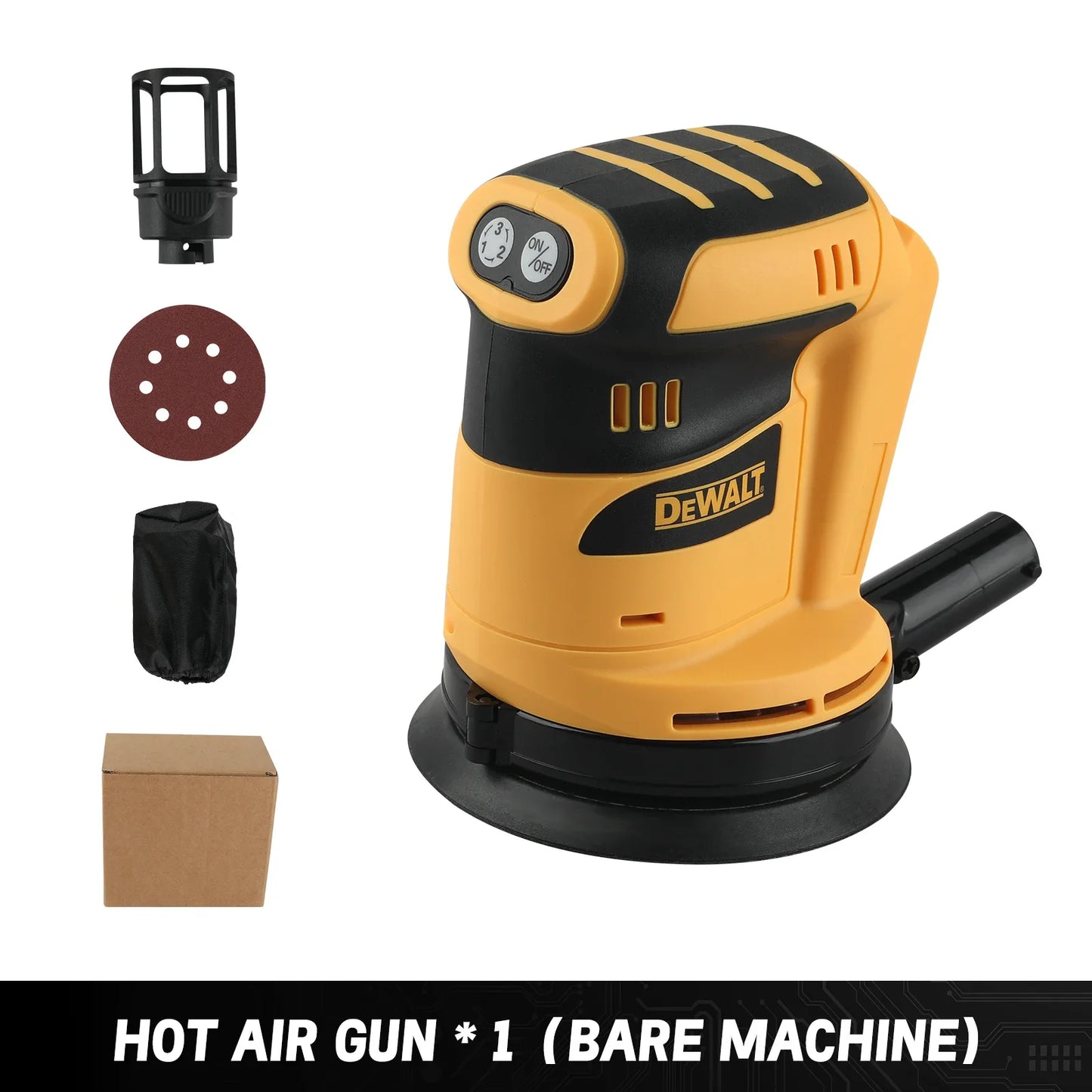DeWalt WS - KA7 XR LI - ION Electric Polisher – Rechargeable, Lightweight Mini, ComfortGrip, 3 - Gear Adjust, 125mm Sandpaper