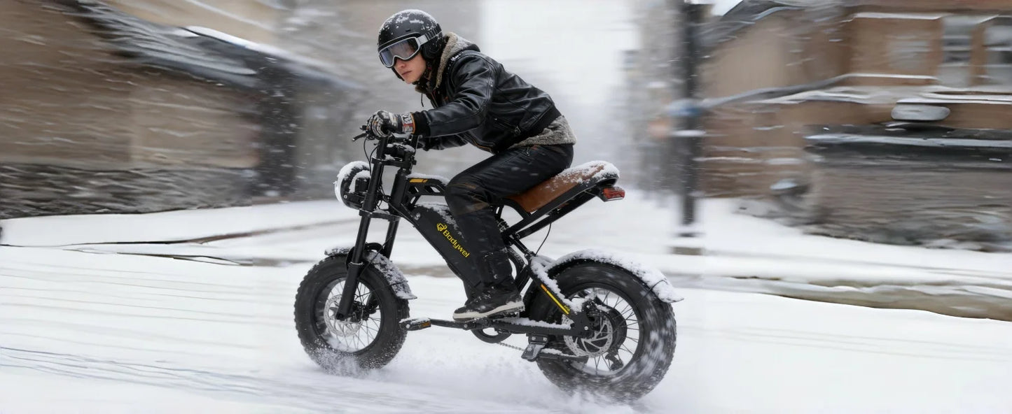 Bodywel M16 Off-Road Electric Bike for Adults 1500W Motor 48V 15AH Battery Fat Tire Mountain Moped Ebike All-Terrain Motorcycle