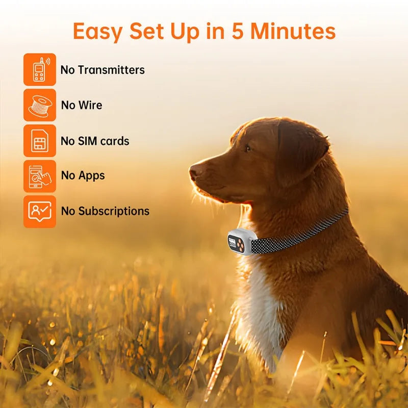 Smart GPS Pet Electronic Fence Wireless Pet Enclosure Waterproof Outdoor Training Collar for Dogs Pet Products Accessories