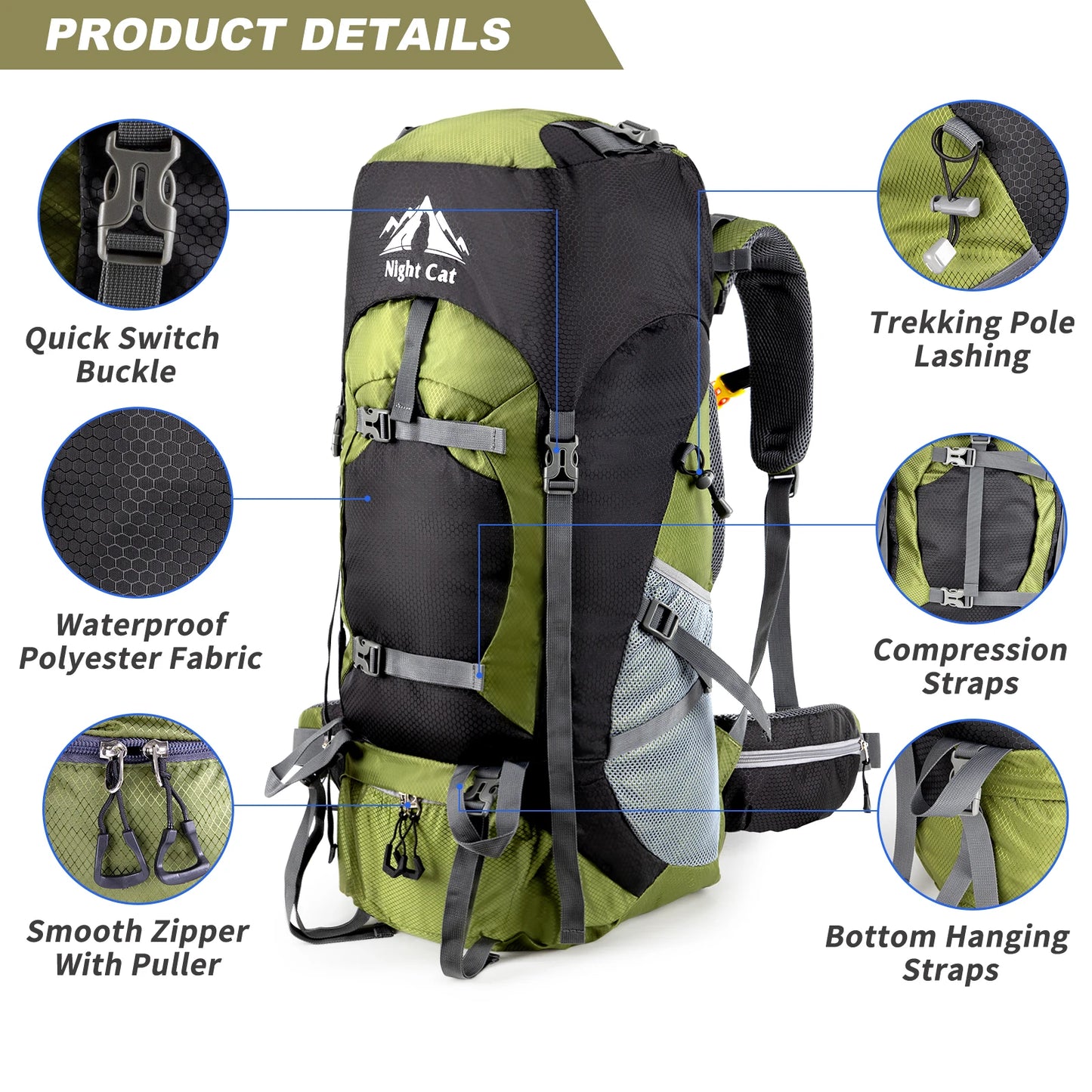 Guangdong Trekking Backpack For Men Women Waterproof
