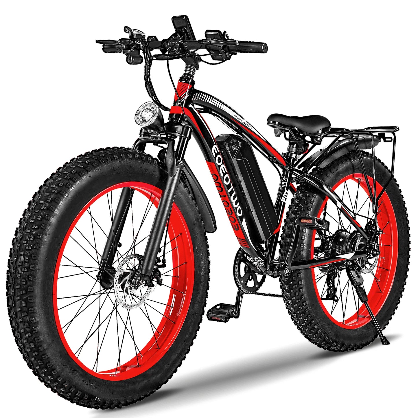 EOEOTWO 1500W Fat Tire Electric Bike for Adults 26"x4.0 All Terrain Ebike 34MPH Fast Mountain E-Bike 48V Long Range Snow Beach Bicycle