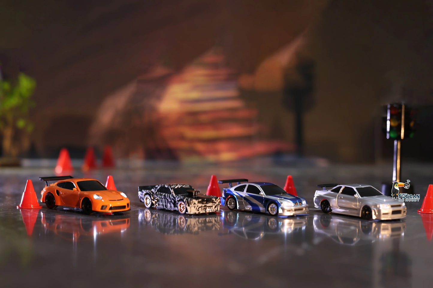 US Stock RC Drift Car 1/43 RTR Race 4WD Gyro Four-wheel Drive Radio Control High Speed Model 2.4G Racing Drifting Cars Toy Model