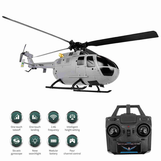 RC Helicopter RC Drone Single Propeller Without Ailerons 6 Axis Gyro Stabilization RC Airplane Altitude Hold Toy for Boys Girls