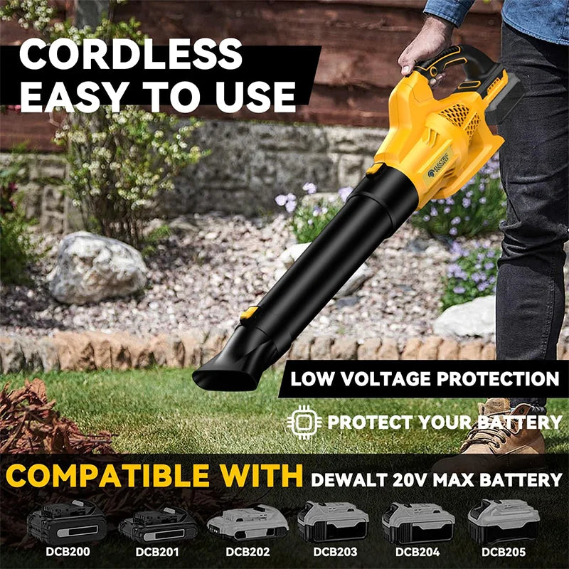32000rpm Cordless Blower Yard Leaf Removal Storm Machine For Home And Street Power Tools For Dewalt 20V Battery Pin