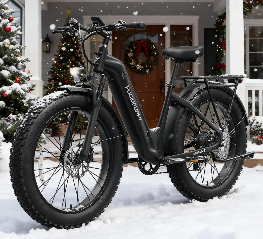 Electric Bike for Adults 960W, 26" Fat Tire, Step-Through Design Electric Mountain Hunting Bike, 48V 15AH Max 28MPH, Customized
