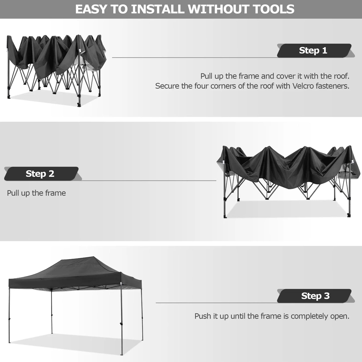COBIZI All Season Pop Up Canopy Tent With 4 Sidewalls