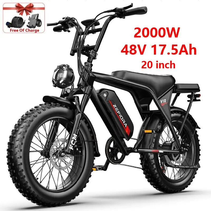 14 Inch Explorer King Mountain Ebike,Certified UL2849 45° Climbing Adjustable Front Brake Seat Factory Original Free Local Shipping