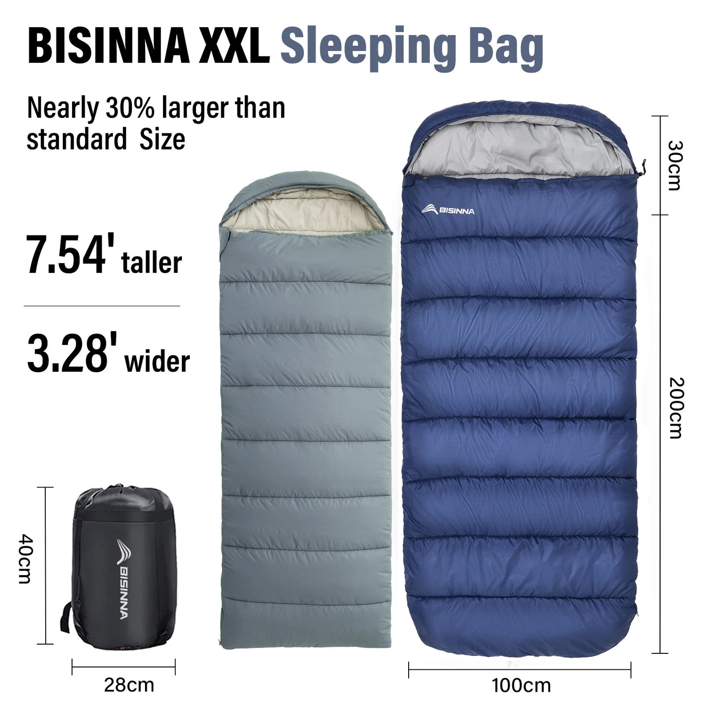 BISINNA Winter Sleeping Bag Waterproof For Outdoor Travel