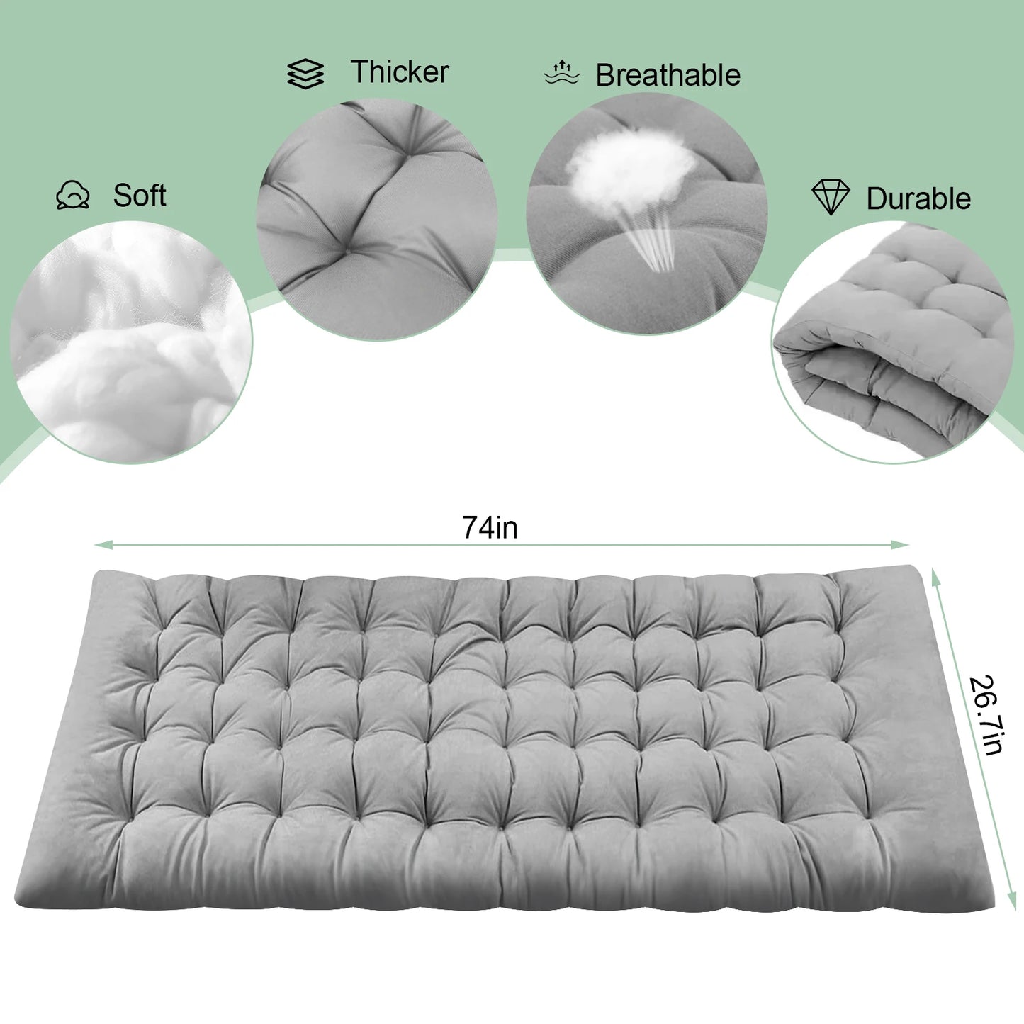 Folded Camping Cot Three Position Lounge with Pillow