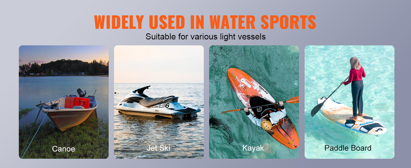 SucceBuy Kayak Anchor Kit 3.5 lb Paddle Board Anchor Kit with 26.2 ft Rope and Buoy Folding Small Boat Anchor with Storage Bag